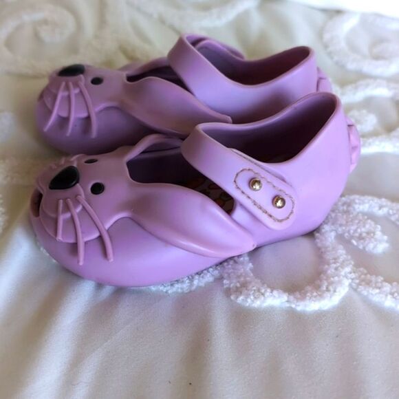 Mini Melissa 💜 Bunny Shoes - Picture 3 of 10